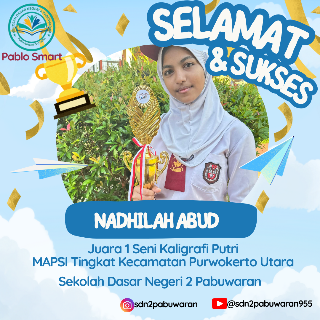 JUARA 1 SENI KALIGRAFI PUTRI